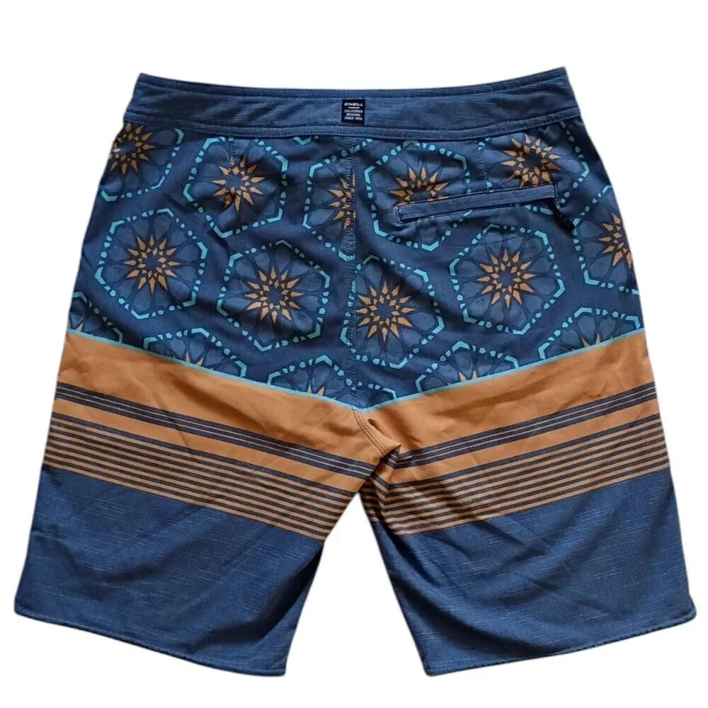 O'Neil Hyperfreak Men's Size 29 Aztec Swim Beach Surfing Board Shorts Drawstring